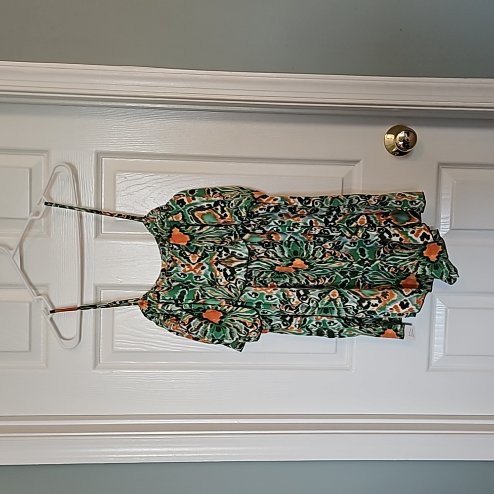Cupshe Abstract Print Flounce Cami Romper - Picture 5 of 11